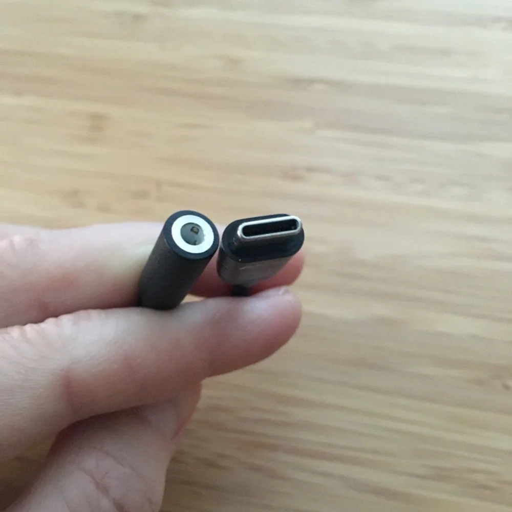 ADV USB C to 3.5mm Audio Jack Adapter Cable Female Black | 5.5 Inches